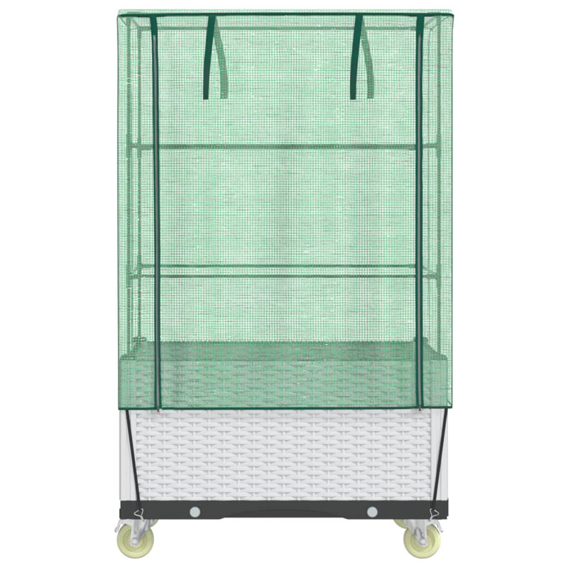 Ceyda Raised Garden Bed, 140cm H x 50cm W x 80cm D, White