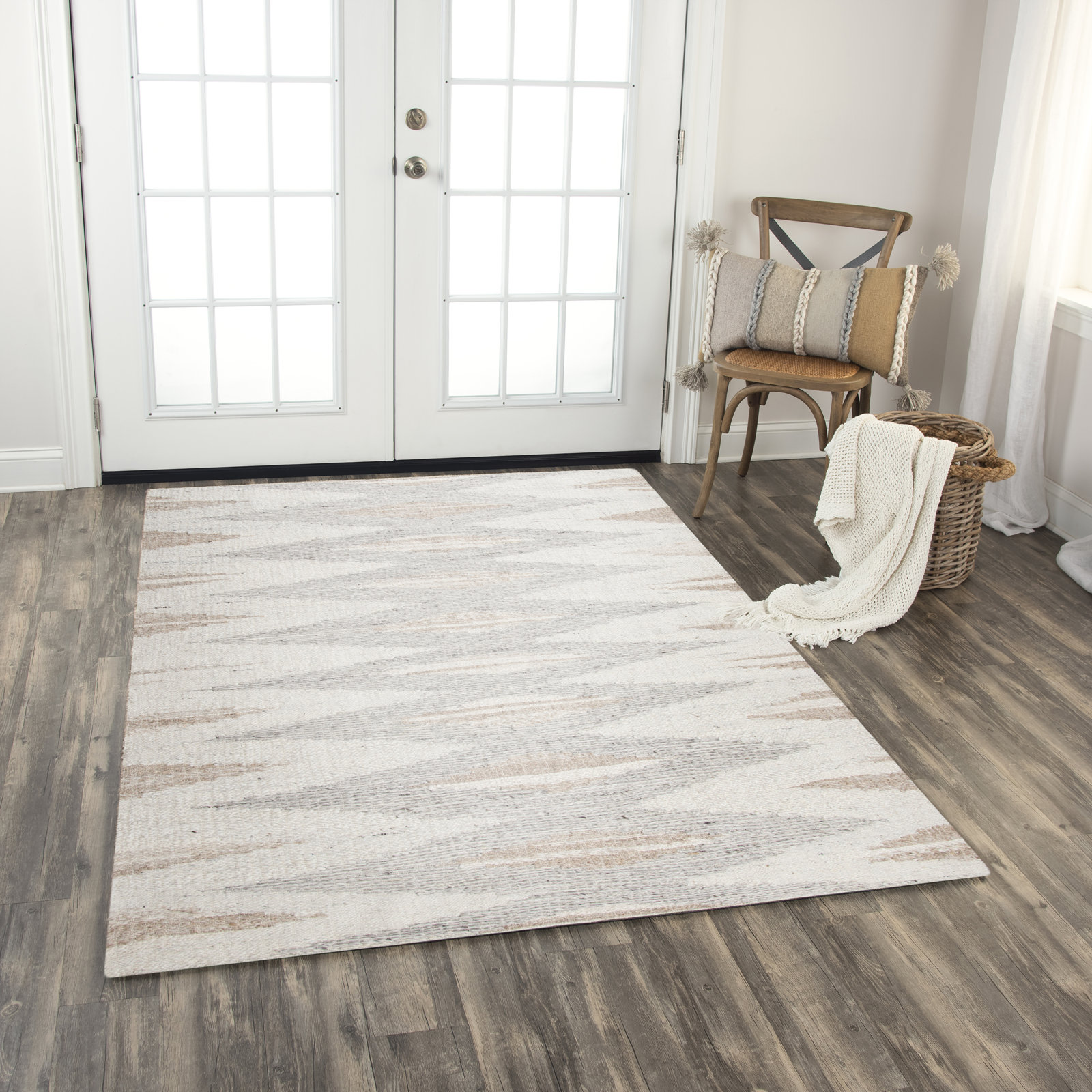 Homer Hand-Woven Geometric Rug, Rectangle 9' x 12'