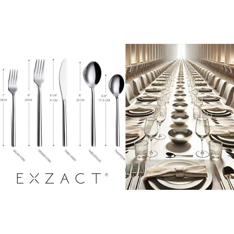 Exzact 20 Stainless Steel Cutlery Set, Service for 4