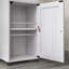 Glass Freestanding Linen Cabinet