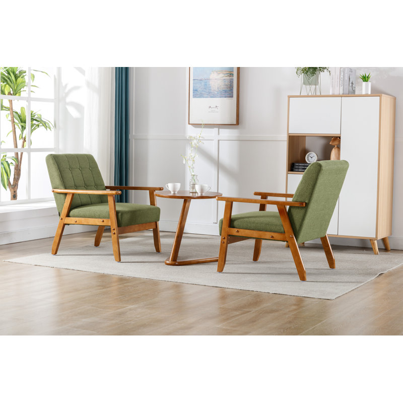 Accent Chairs Set Of 2 With Side Table