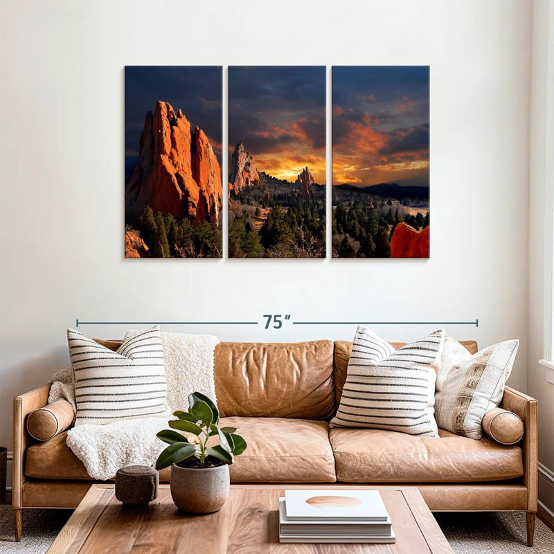 Alvord Garden Of Gods Dusk, H 36 po x l 57 po