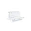 Grand lit escamotable avec port USB et tablettes amovibles de chaque côté, lit escamotable en pin massif pour bureau personnel, chambre d'amis, blanc-1606815719