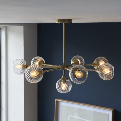 Aneri 8 - Light Sputnik Chandelier with No Secondary Or Accent Material Accents