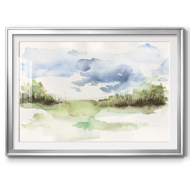 «Brush Thickets I», impression sur papier, H 15 po x l 21 po x P 1,5 po, Argent
