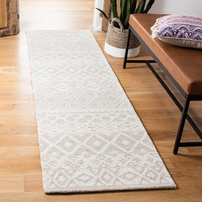 Jahiem Hand-Tufted Wool Gray Area Rug