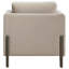 Chaise d'appoint rembourrée à panneau avec coussins réversibles