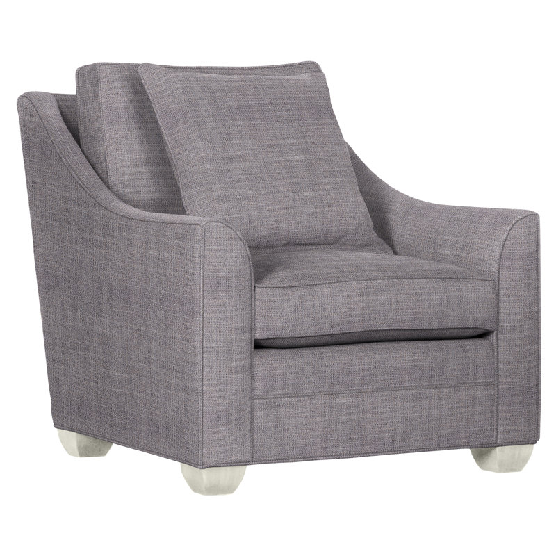 Chaise 37,5 po Nicholas, Chenille nomade ardoise Crypton®, Wrenn