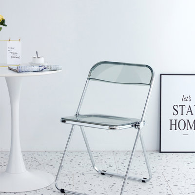 Chaise d'appoint avec structure en acier, plastique