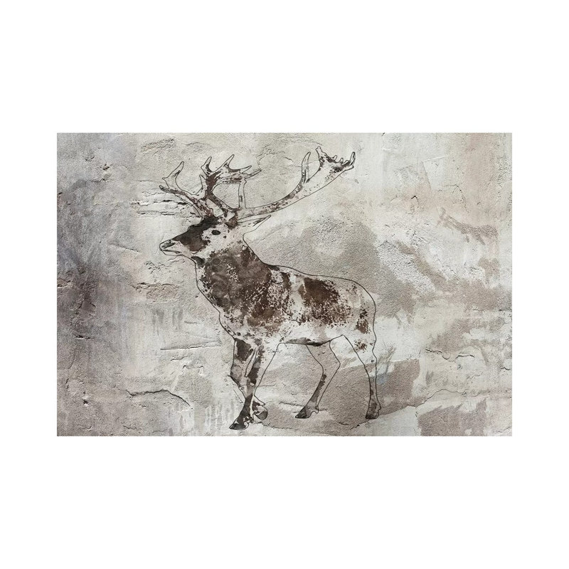 Brown Deer III by Irena Orlov - 1 Piece Wrapped Canvas Wall Art, 30.48 cm H x 45.72 cm W
