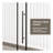 60.in W x 72.in H Frameless Shower Door Single Sliding, 1/4 inch Thick Clear Tempered Glass Shower Door with Zinc Roller Rail System, Stainless Steel Handle, Black