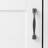 Twist Collection Handle Pull - 3-3/4" Center to Center Cabinet Pull Black Iron - Transitional Hardware for Drawers & Cabinets-50236103-116262359