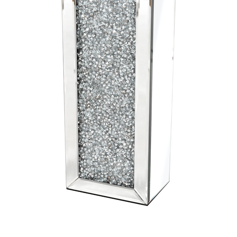 Glass Flower Tall Vase Room Crystal  Decor Nesting Vase (Set of 2), 76cm