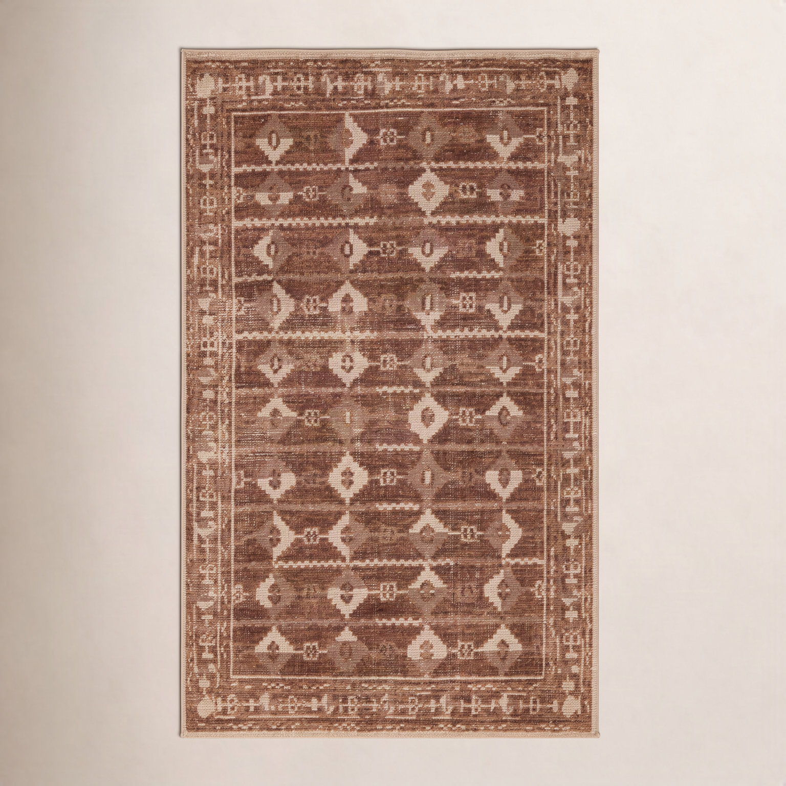 Vanna Hand-Knotted Oriental Wool Rug, Red, 2'x3'