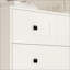 Commode 4 tiroirs blanc moderne | Blanc antique | Mélamine