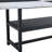 71 Inch Two-Tone Spliced Fashion Dining Table With Black Spray Painted Metal Legs, Ideal For Family Gatherings
