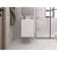 Lavabo pour salle de bain Sutcliffe, blanc-133527258
