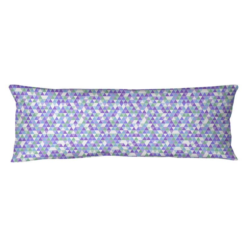 Katelyn Elizabeth Geometric Reversible Throw Pillow, Blue/Purple, Poly Fill, Microfiber