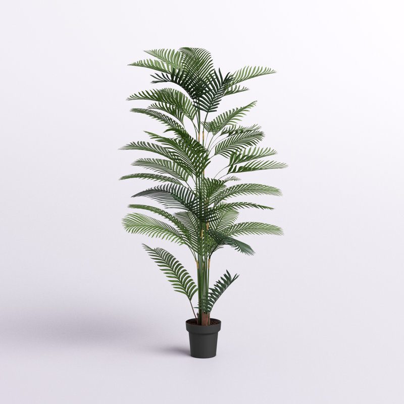 75'' Faux Palm Plant in Pot