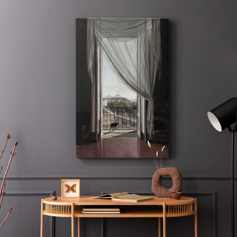 Paysage rétro CXL III - galerie Cavas enveloppé, H 36 po x l 24 po