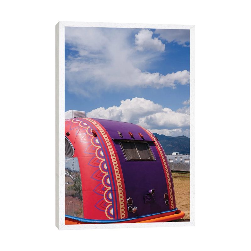 New Mexico Airstream II by Bethany Young - Print on Canvas, 101.6cm H x 66.04cm W x 3.81cm D, White Framed