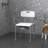 3-In-1 Shower Chair With Back And Arms, Height Adjustable Bedside Commode, Raised Toilet Seat With Non-Slip Rubber Foot Pad For Seniors, Disabled, White