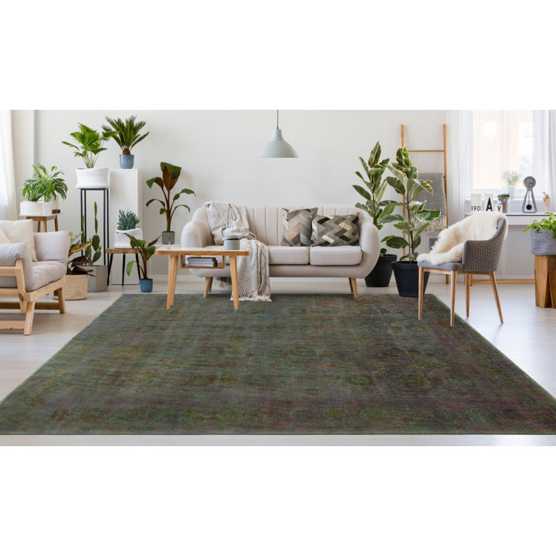 Tapis rétro Kayelani rétro patiné