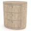 Table de chevet ovale - Caramel