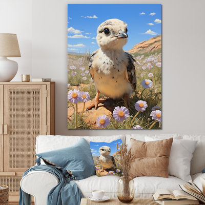 Art floral sur toile paysage campagne
