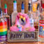 Panneau solaire flamants roses Happy Hour Exhart, 10 po