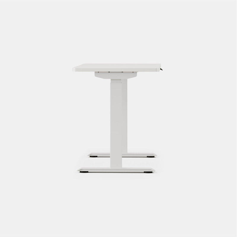 Duo Standing Desk, White, White, 47.3" H x 48" W x 24" D