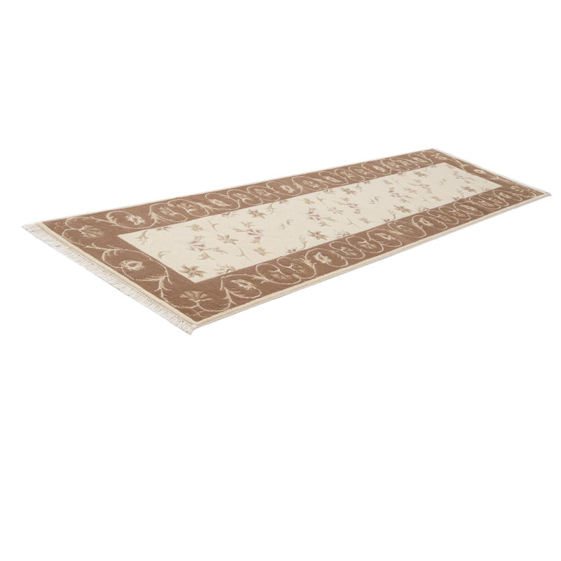 Tapis de couloir ivoire
