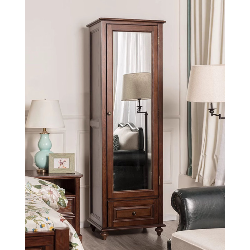 Miroir pleine grandeur en bois de frêne blanc American-Style