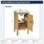Meuble-lavabo simple avec lavabo en céramique, tablette ouverte, 2 tiroirs