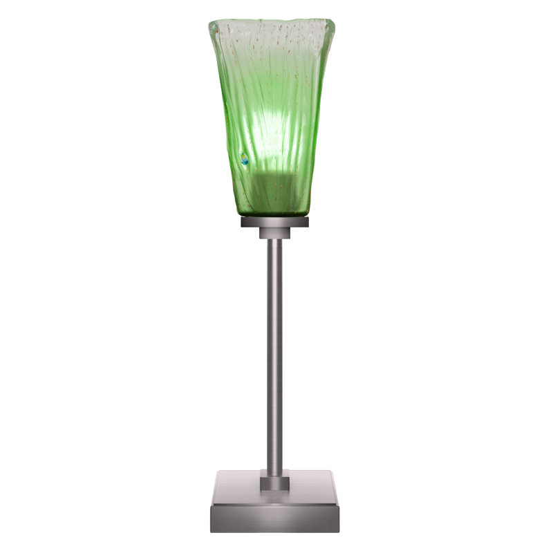 Lampe d'appoint avec verre 5 po Lannah, Graphite, Vert