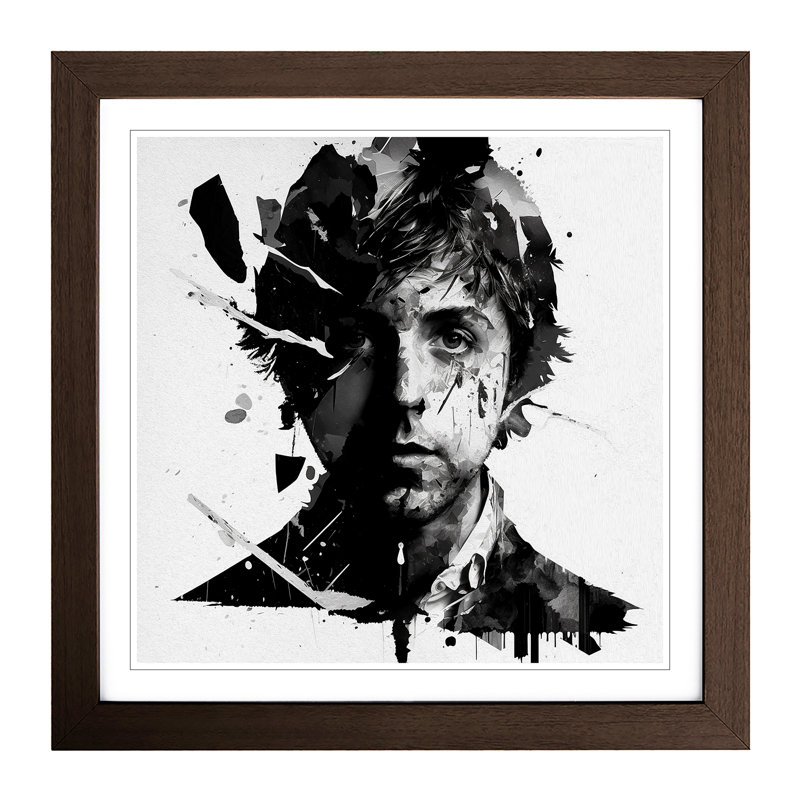 Paul McCartney Conceptual Art - Framed Print, Walnut