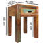 Alma 40cm W Solid Wood Bedside Table