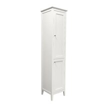 Newberry Tall Bathroom Storage Cabinet – Linen Tower, White