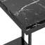 Table d'appoint, en forme de C, bout, côté, collation, stratifié aspect marbre, métal, contemporain, moderne-1723725572