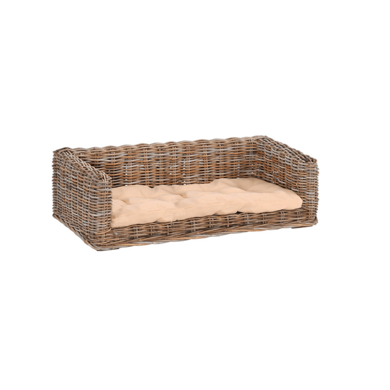 Salma Wicker Pet Bed, 30cm H x 100cm W x 70cm D
