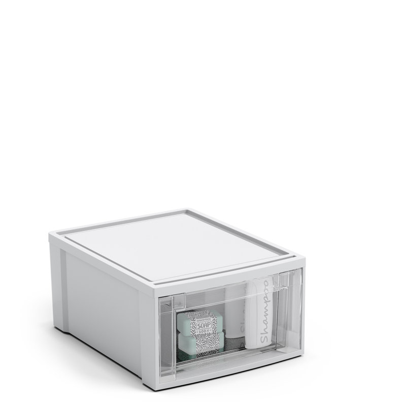 Tiroir de rangement empilable moyen 15,7 po STacking DRAWER, Blanc