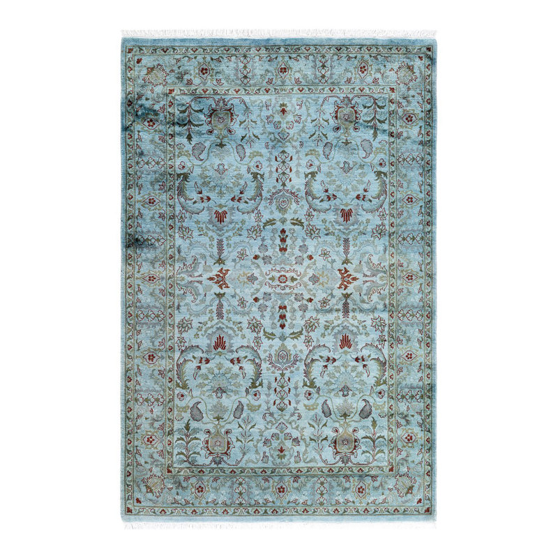 Tapis unique en laine 4 pi 2 po x 6 pi 3 po Kingsly