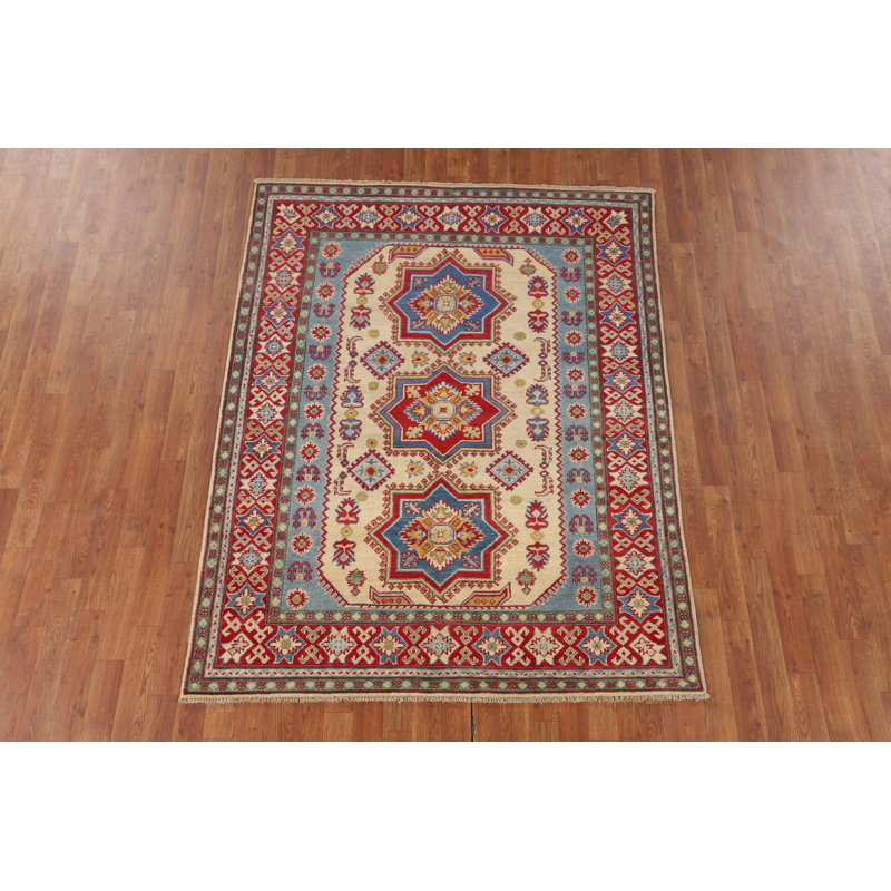 Tapis oriental géométrique Kazak 5