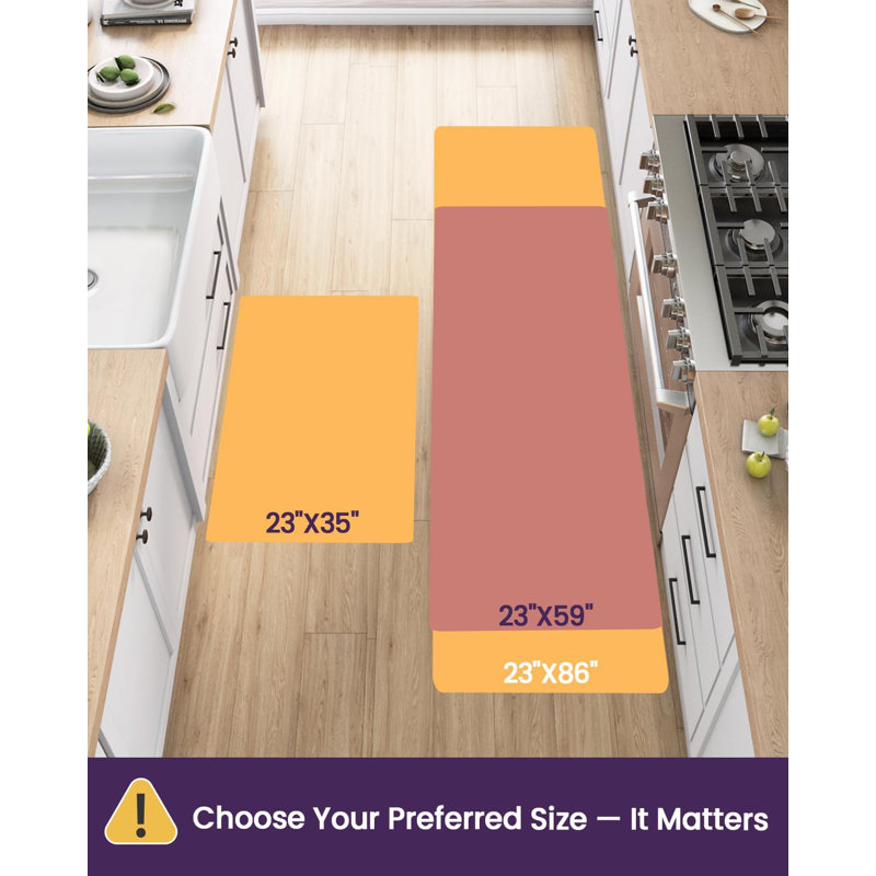 Tapis de cuisine 23 po x 86 po antidérapant