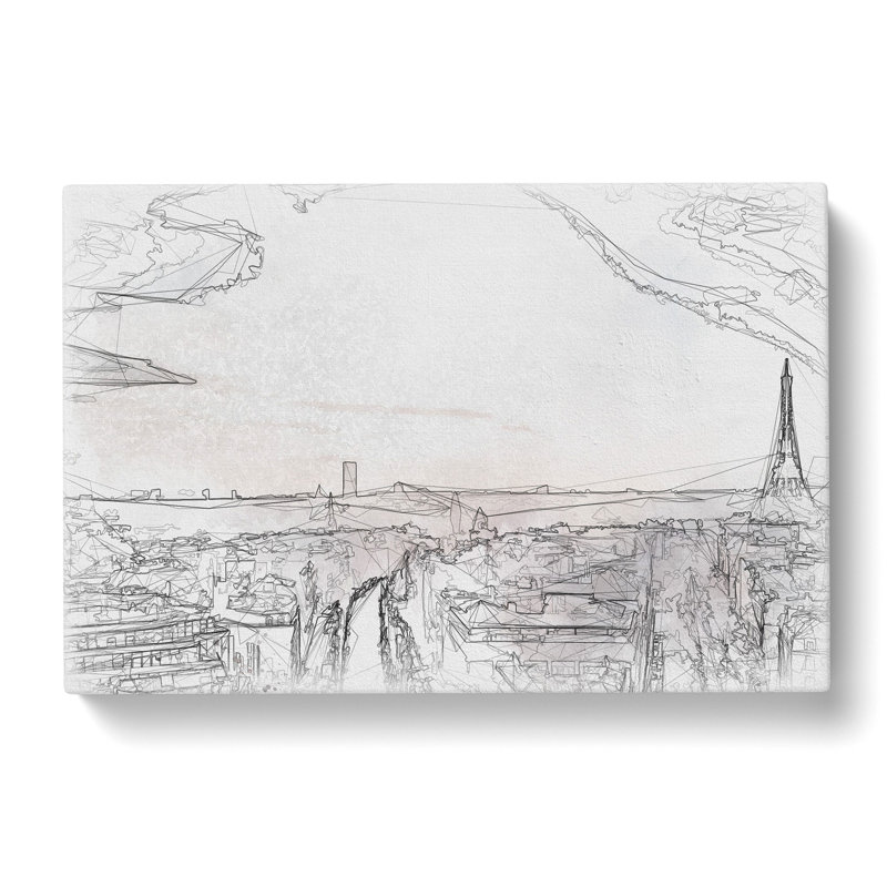 Paris In Sunlight - Wrapped Canvas Painting, 35cm H x 50cm W x 3cm D