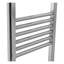 Straight Central Heating Towel Rail Bathroom Heated Rad Radiator Chrome-5953276