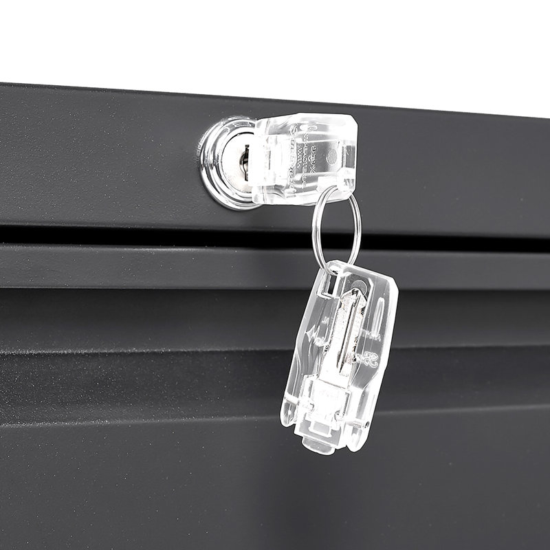 Filing Cabinet Lateral File Cabinet 3 Drawer, Locking Metal File Cabinets Three Drawer, White