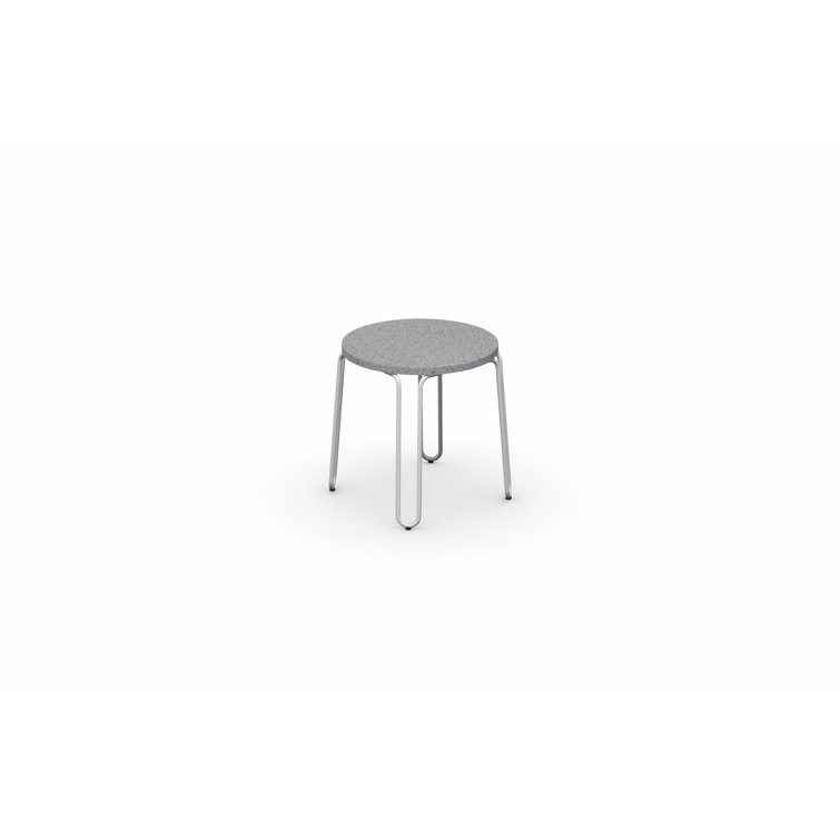 Stulle Round Outdoor Coffee Table with Metal Frame