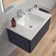 Starck 3 Ceramic Square Undermount Bathroom Sink with Overflow