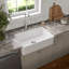 Carreau de mosaïque en brique d'argile texturée naturelle 12 po x 15 po Alpine White-85486987